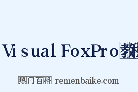 VisualFoxPro教程是什么意思的图片